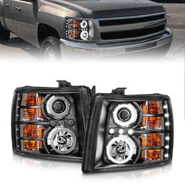Anzo USA 111107 Projector Headlight Set w/Halo