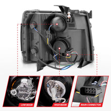 Load image into Gallery viewer, Anzo USA 111107 Projector Headlight Set w/Halo