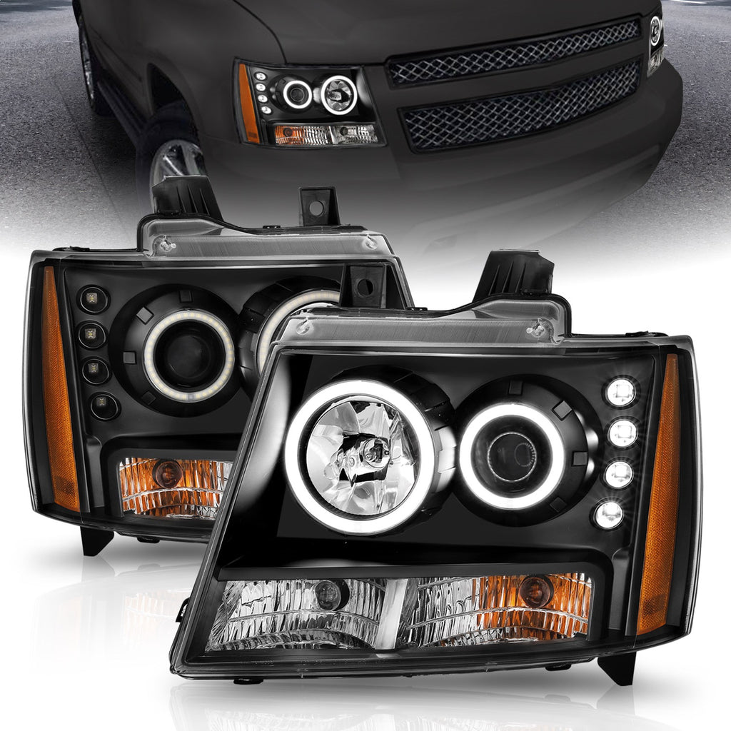 Anzo USA 111109 Projector Headlight Set w/Halo