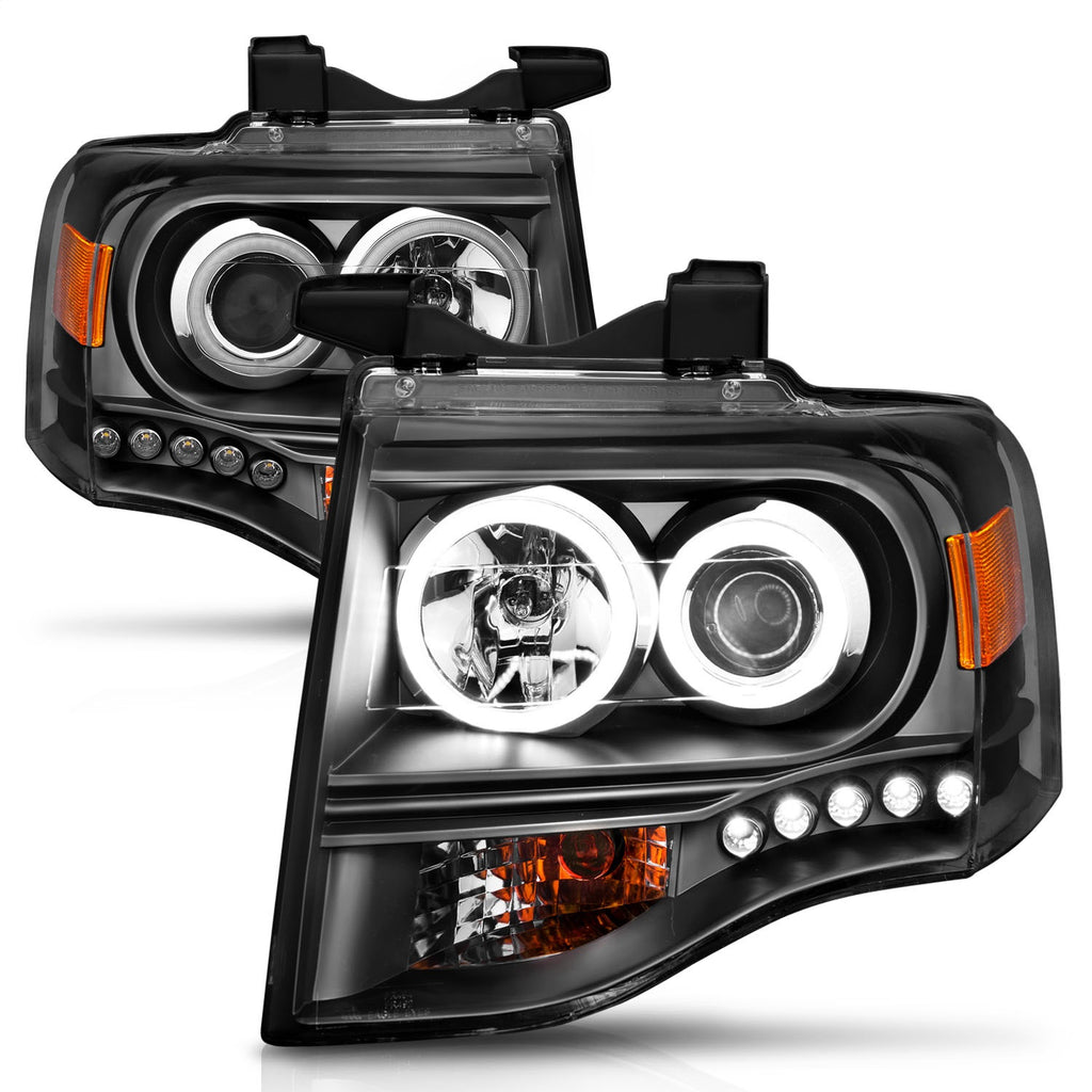 Anzo USA 111113 Projector Headlight Set w/Halo Fits 07-14 Expedition