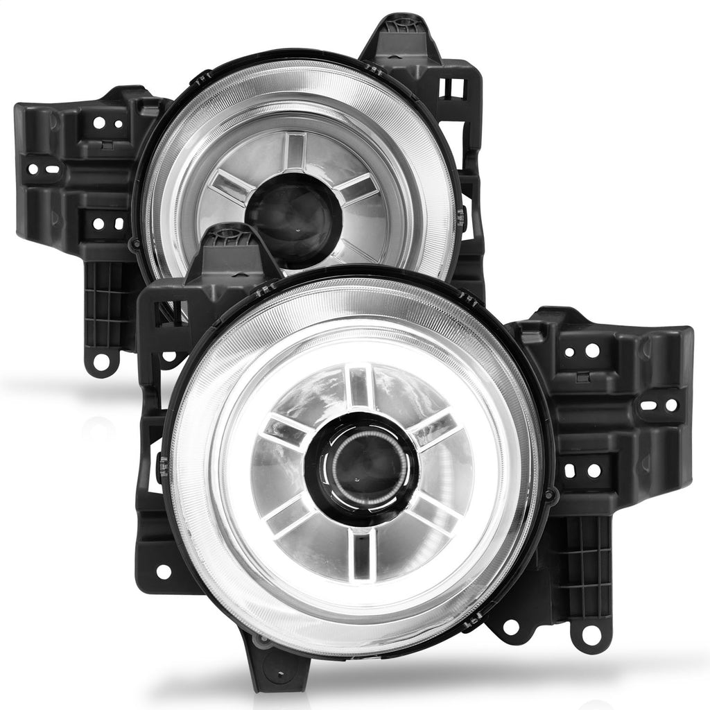 Anzo USA 111115 Projector Headlight Set w/Halo Fits 07-14 FJ Cruiser