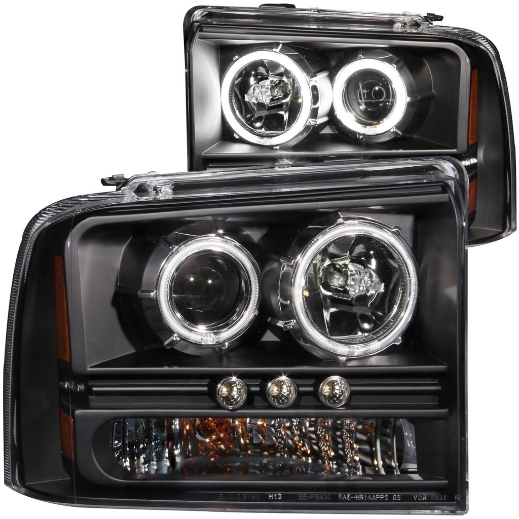 Anzo USA 111117 Projector Headlight Set w/Halo