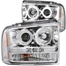 Anzo USA 111118 Projector Headlight Set w/Halo