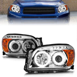 Anzo USA 111121 Projector Headlight Set w/Halo Fits 06-08 RAV4
