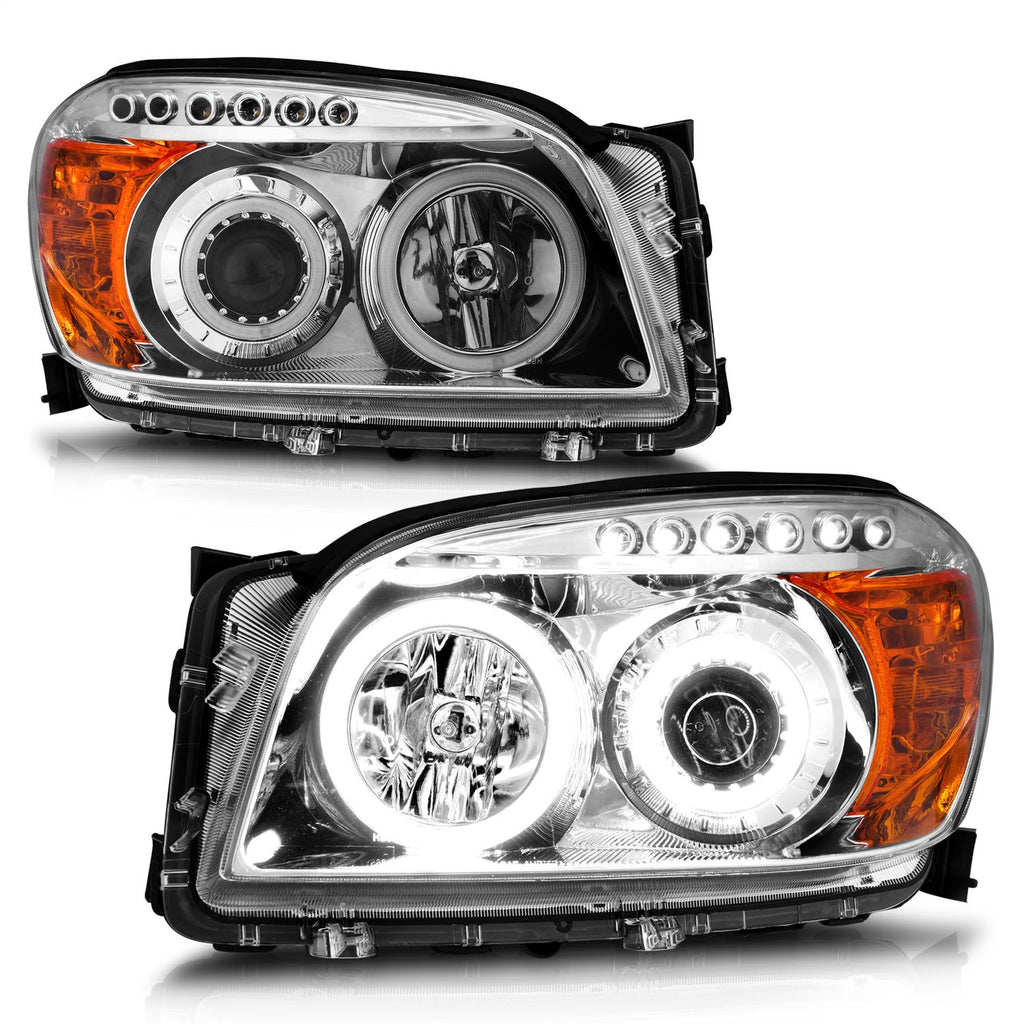 Anzo USA 111121 Projector Headlight Set w/Halo Fits 06-08 RAV4