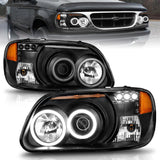 Anzo USA 111132 Projector Headlight Set w/Halo