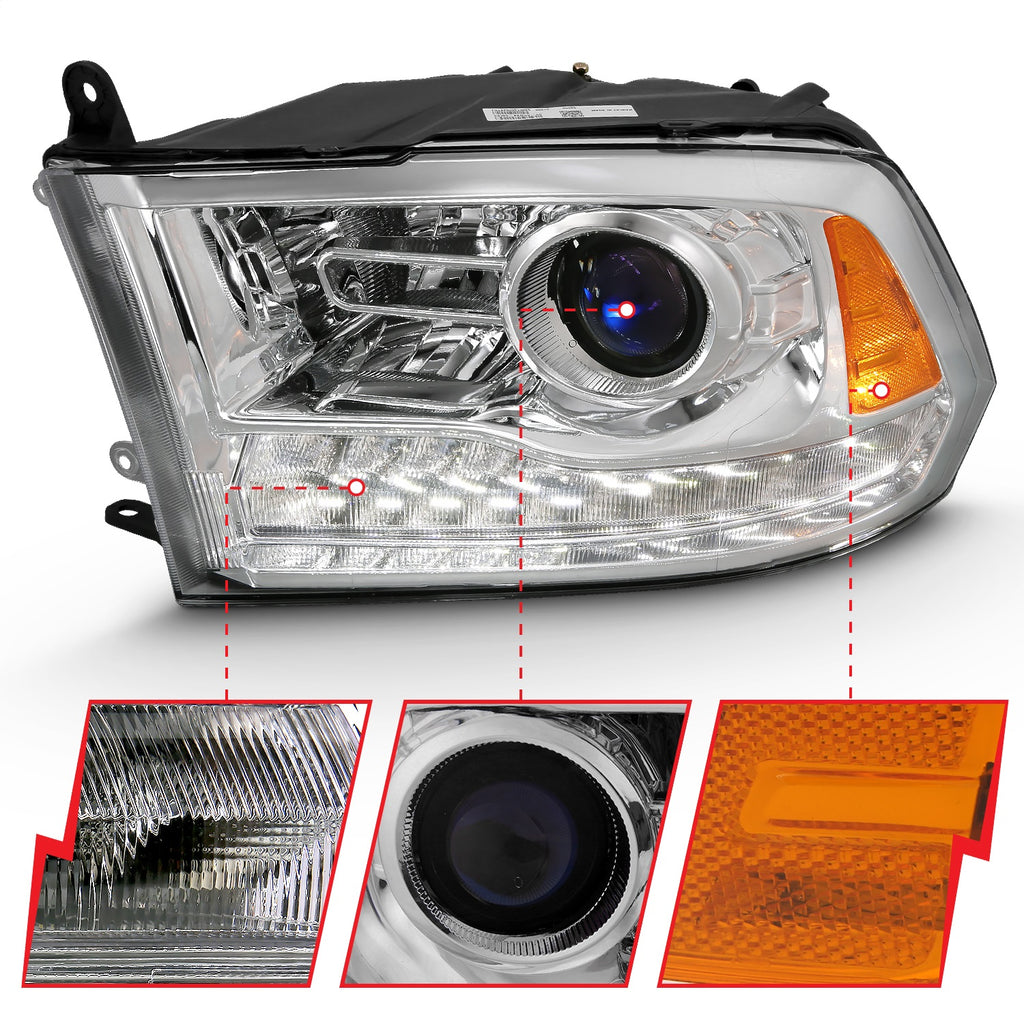 Anzo USA 111140 Projector Headlight Set w/Halo Fits 07-11 Nitro