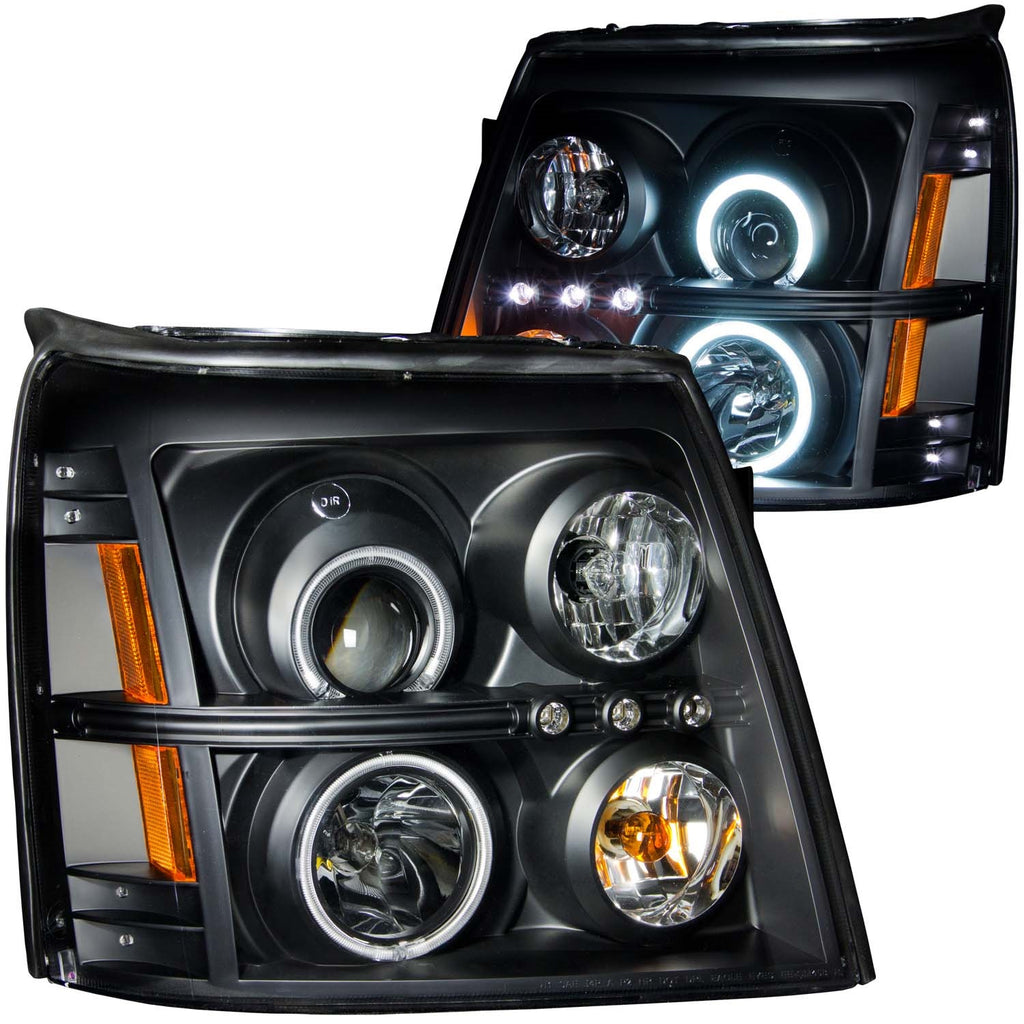 Anzo USA 111142 Projector Headlight Set w/Halo Fits 02-06 Escalade Escalade ESV
