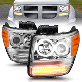 Anzo USA 111144 Projector Headlight Set w/Halo Fits 07-11 Nitro