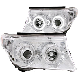 Anzo USA 111149 Projector Headlight Set w/Halo Fits 08-11 Land Cruiser