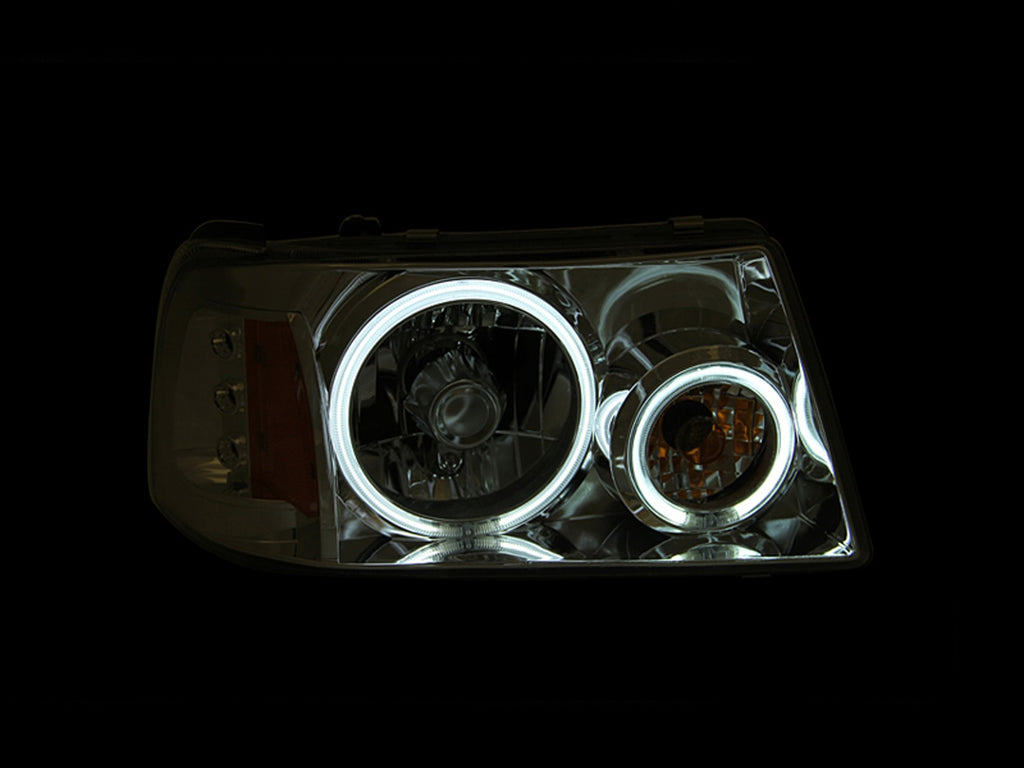 Anzo USA 111151 Crystal Headlight Set w/Halo Fits 01-11 Ranger