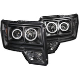 Anzo USA 111161 Projector Headlight Set w/Halo Fits 09-14 F-150