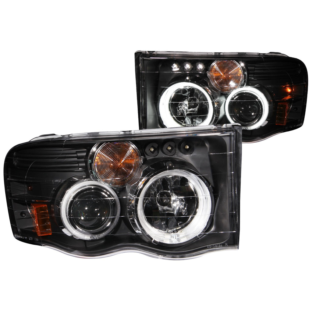 Anzo USA 111166 Projector Headlight Set w/Halo Fits Ram 1500 Ram 2500 Ram 3500