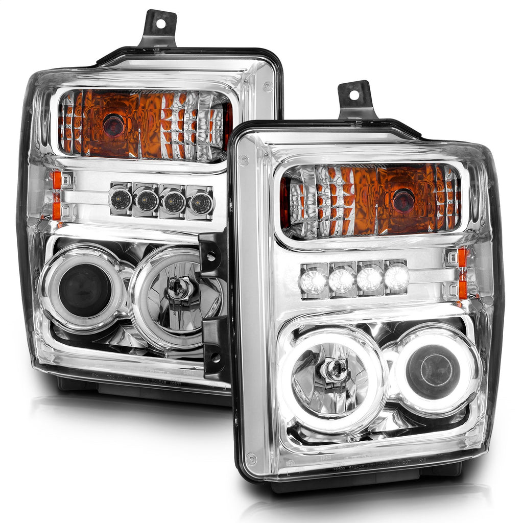 Anzo USA 111167 Projector Headlight Set w/Halo