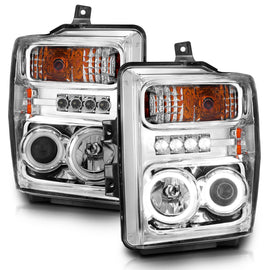 Anzo USA 111167 Projector Headlight Set w/Halo