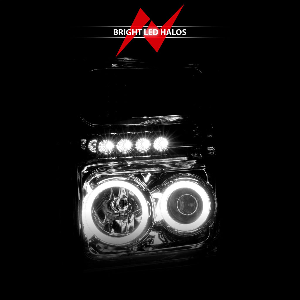 Anzo USA 111167 Projector Headlight Set w/Halo