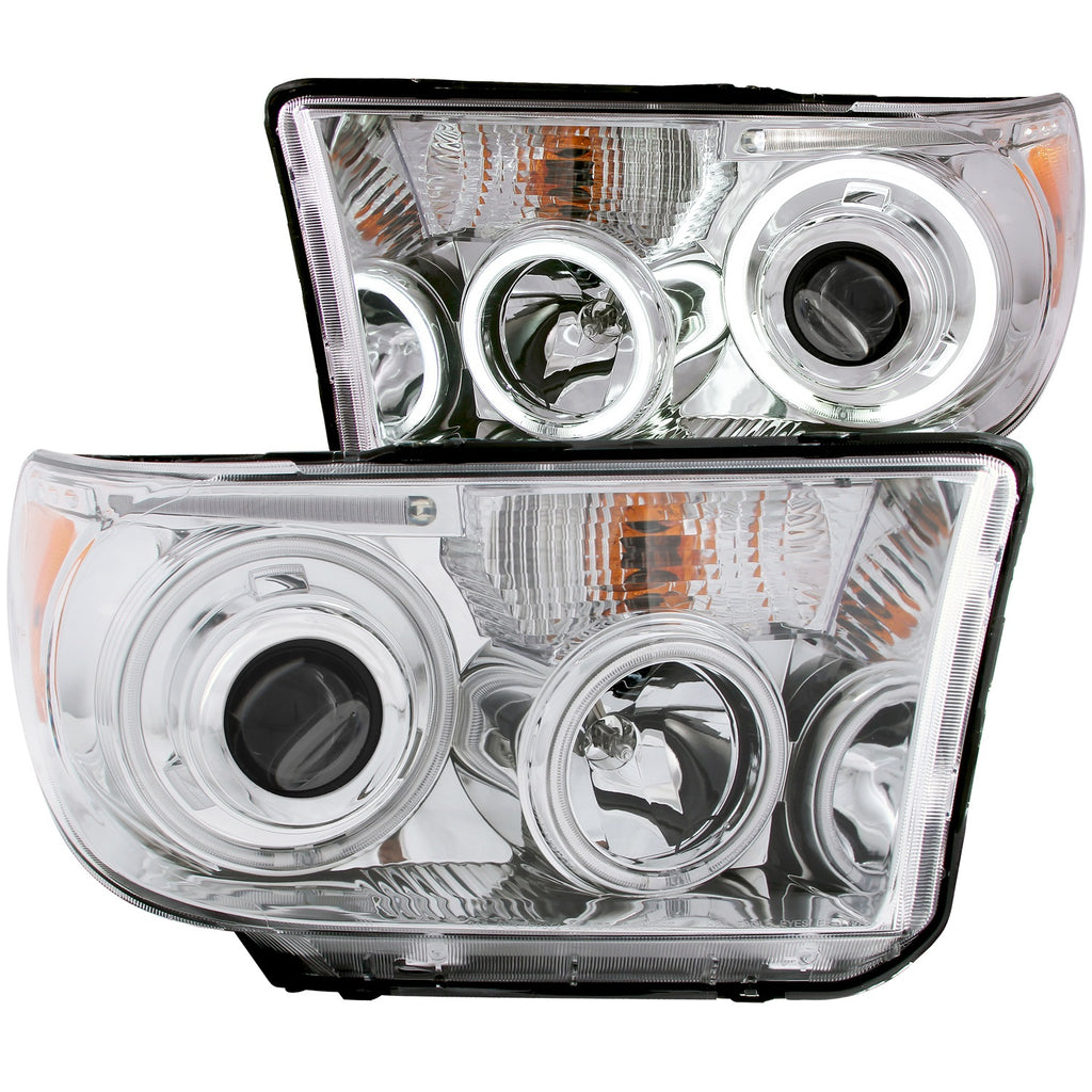 Anzo USA 111173 Projector Headlight Set w/Halo Fits 07-15 Sequoia Tundra
