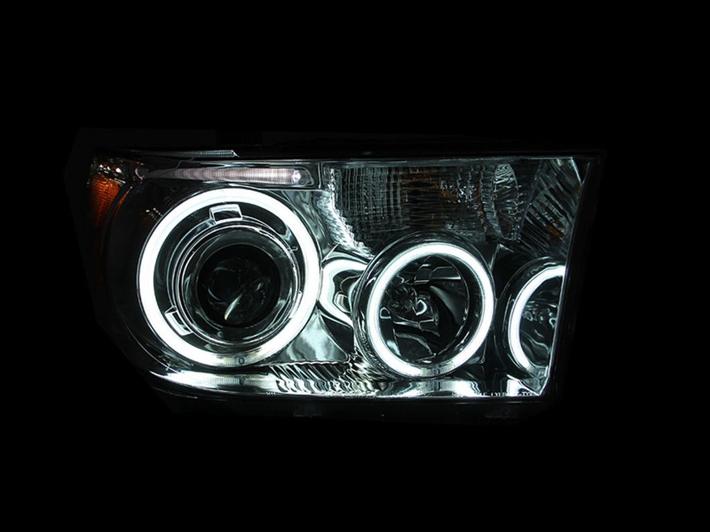 Anzo USA 111173 Projector Headlight Set w/Halo Fits 07-15 Sequoia Tundra