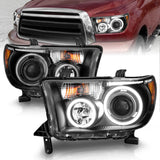 Anzo USA 111174 Projector Headlight Set w/Halo Fits 07-15 Sequoia Tundra