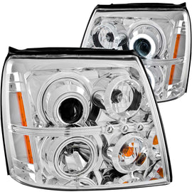 Anzo USA 111176 Projector Headlight Set w/Halo Fits 02-06 Escalade Escalade ESV