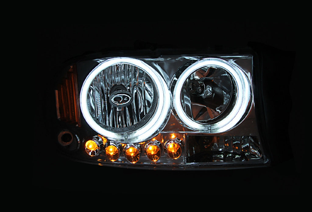 Anzo USA 111194 Crystal Headlight Set w/Halo Fits 97-04 Dakota Durango