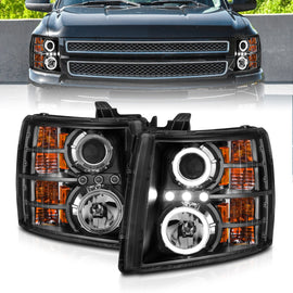 Anzo USA 111200 Projector Headlight Set w/Halo
