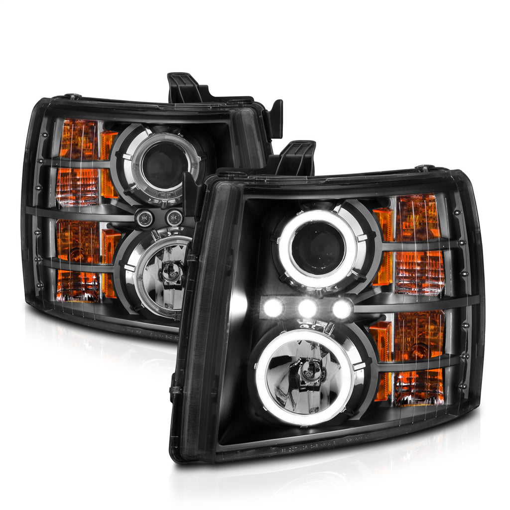 Anzo USA 111200 Projector Headlight Set w/Halo