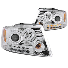 Load image into Gallery viewer, Anzo USA 111203 Projector Headlight Set w/Halo Fits 04-08 F-150 Mark LT