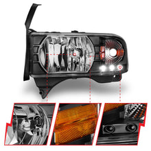 Load image into Gallery viewer, Anzo USA 111205 Crystal Headlight Set Fits 94-02 Ram 1500 Ram 2500 Ram 3500