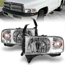 Load image into Gallery viewer, Anzo USA 111206 Crystal Headlight Set Fits 94-02 Ram 1500 Ram 2500 Ram 3500