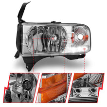 Load image into Gallery viewer, Anzo USA 111206 Crystal Headlight Set Fits 94-02 Ram 1500 Ram 2500 Ram 3500