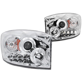 Anzo USA 111210 Projector Headlight Set w/Halo Fits Ram 1500 Ram 2500 Ram 3500