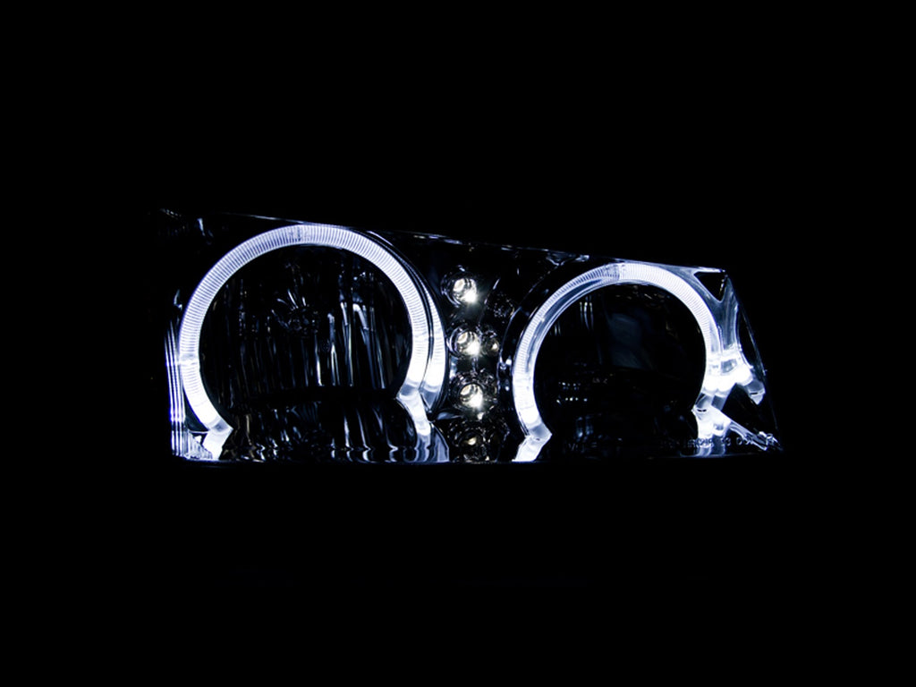 Anzo USA 111212 Crystal Headlight Set w/Halo