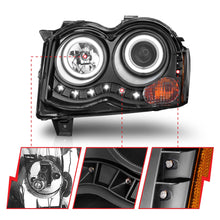 Load image into Gallery viewer, Anzo USA 111213 Projector Headlight Set w/Halo Fits 08-10 Grand Cherokee (WK)