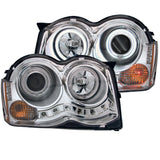 Anzo USA 111214 Projector Headlight Set w/Halo Fits 08-10 Grand Cherokee