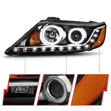 Load image into Gallery viewer, Anzo USA 111248 Projector Headlight Set w/Halo Fits 11-13 Sorento