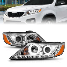 Load image into Gallery viewer, Anzo USA 111249 Crystal Headlight Set w/Halo Fits 11-13 Sorento