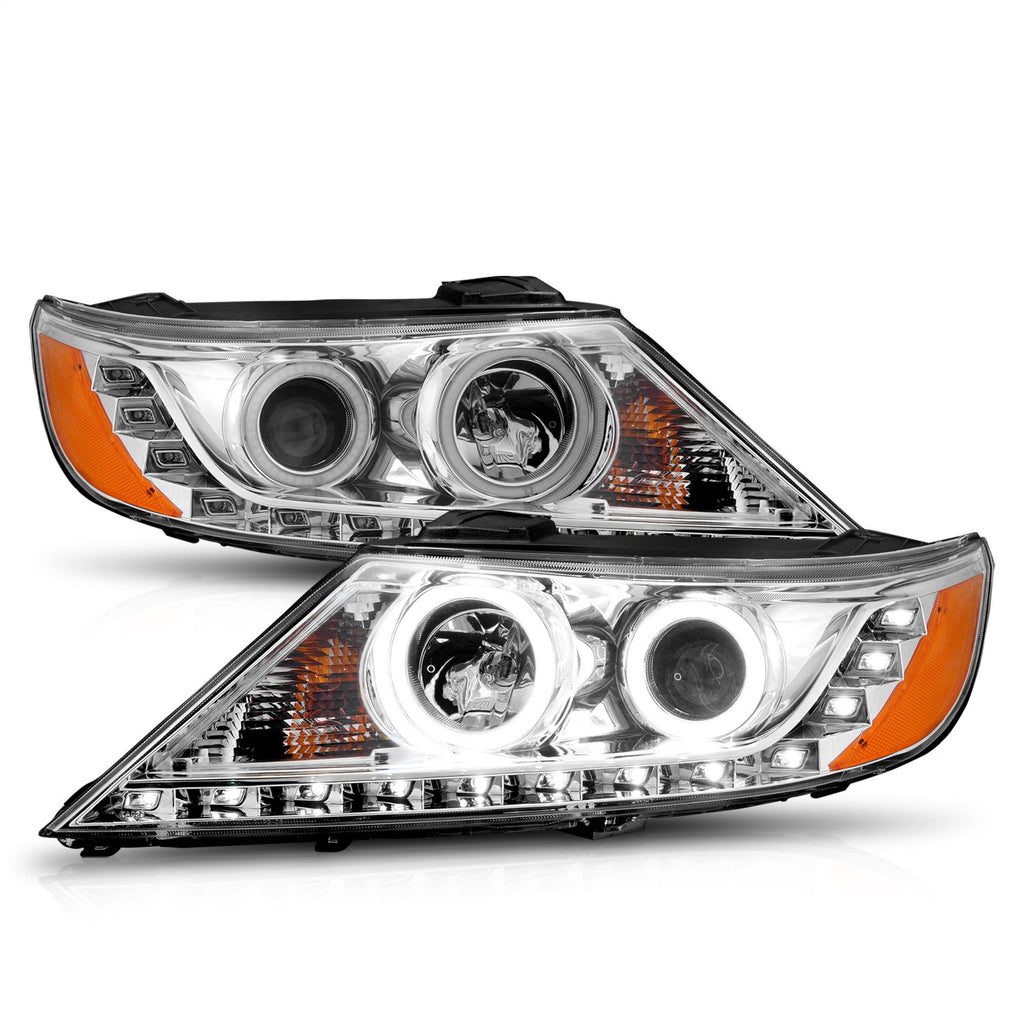 Anzo USA 111249 Crystal Headlight Set w/Halo Fits 11-13 Sorento