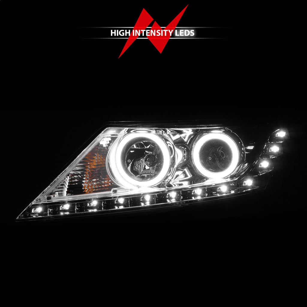 Anzo USA 111249 Crystal Headlight Set w/Halo Fits 11-13 Sorento