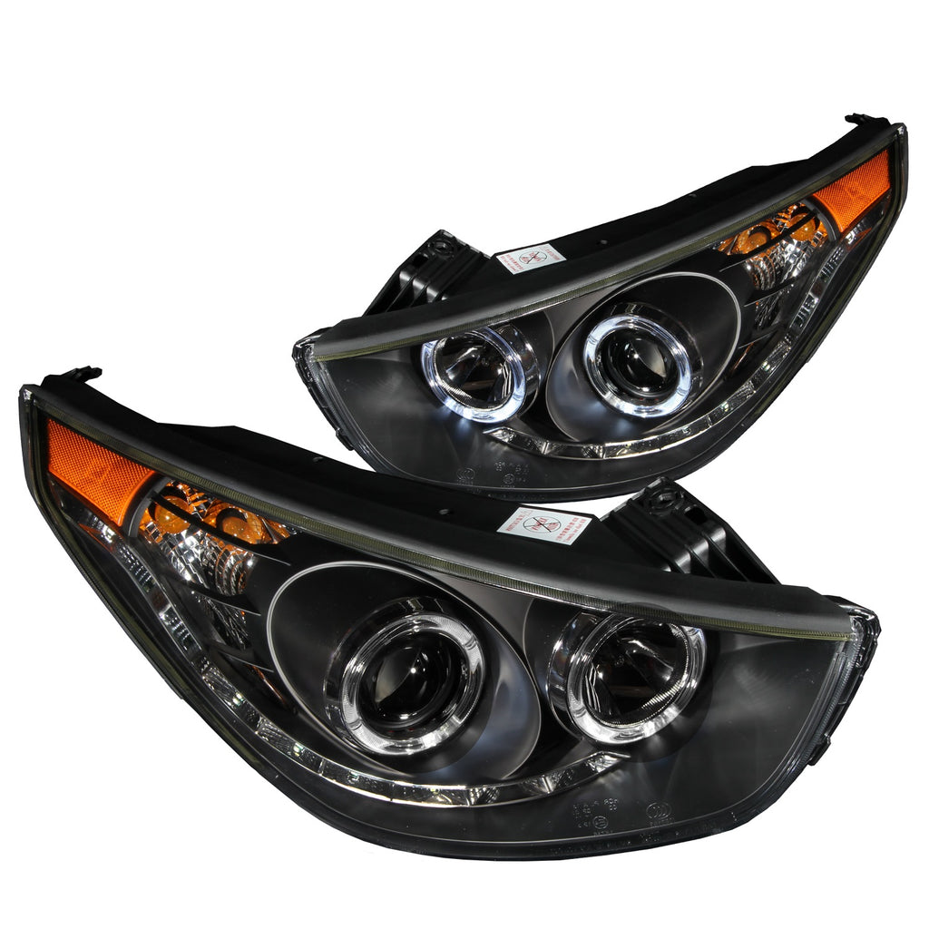 Anzo USA 111260 Projector Headlight Set w/2 Halos Fits 10-14 Tucson