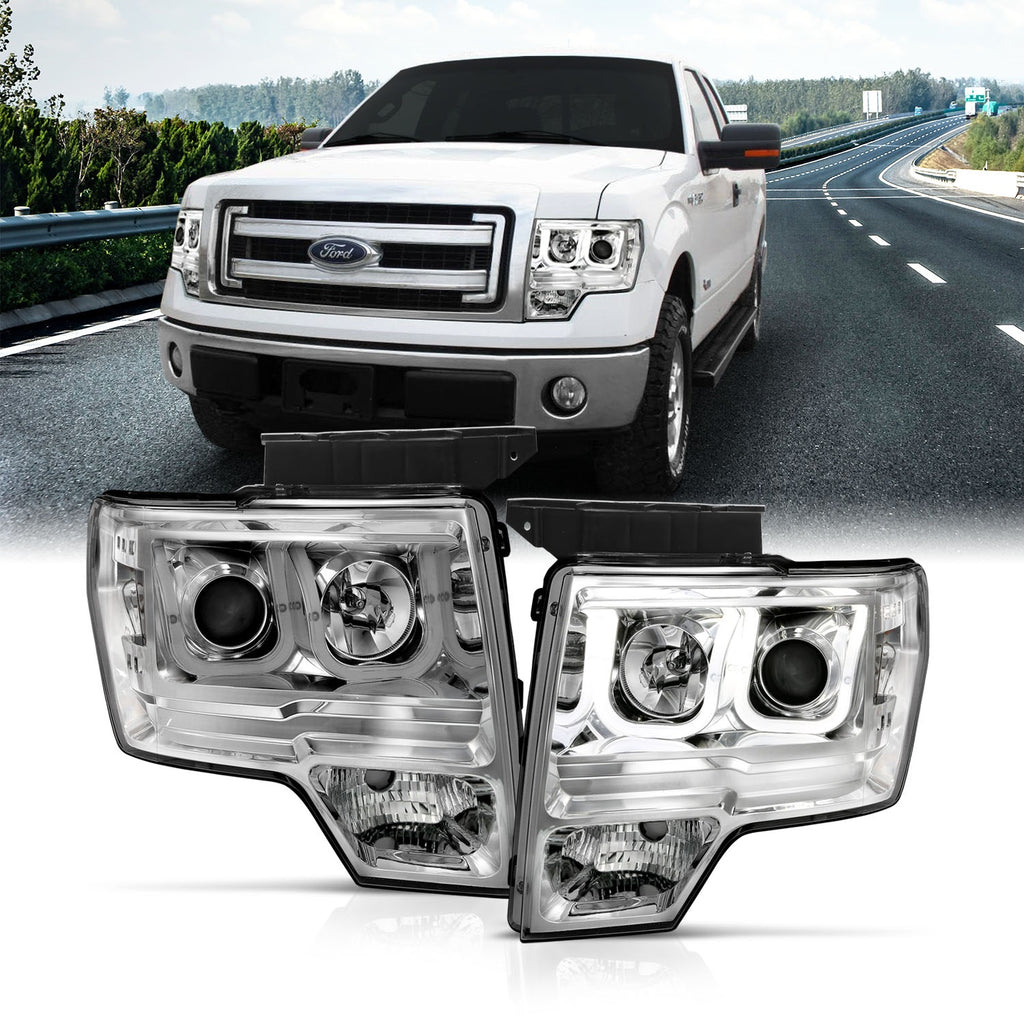 Anzo USA 111264 Projector Headlight Set Fits 09-14 F-150