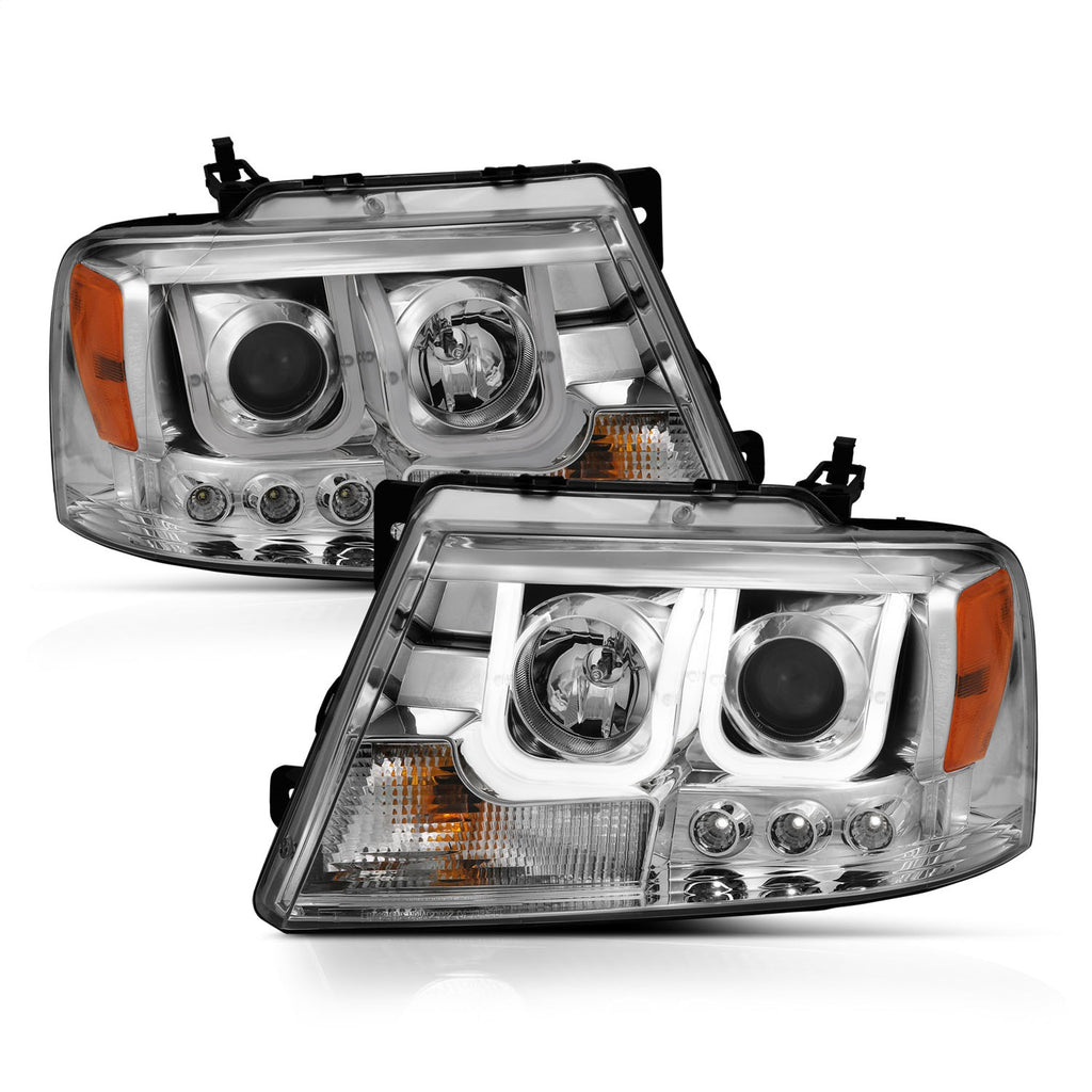 Anzo USA 111287 Projector Headlight Set Fits 04-08 F-150 Mark LT