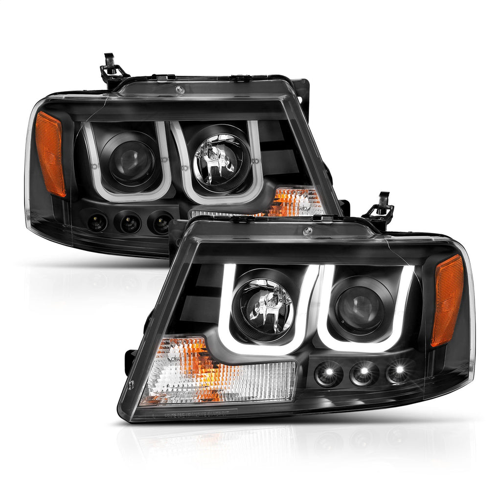 Anzo USA 111288 Projector Headlight Set Fits 04-08 F-150 Mark LT