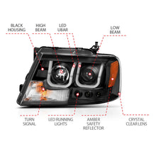 Load image into Gallery viewer, Anzo USA 111288 Projector Headlight Set Fits 04-08 F-150 Mark LT