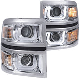 Anzo USA 111301 Projector Headlight Set Fits 14-15 Silverado 1500