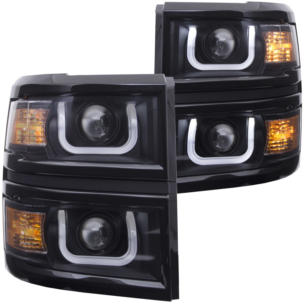 Anzo USA 111302 Projector Headlight Set Fits 14-15 Silverado 1500