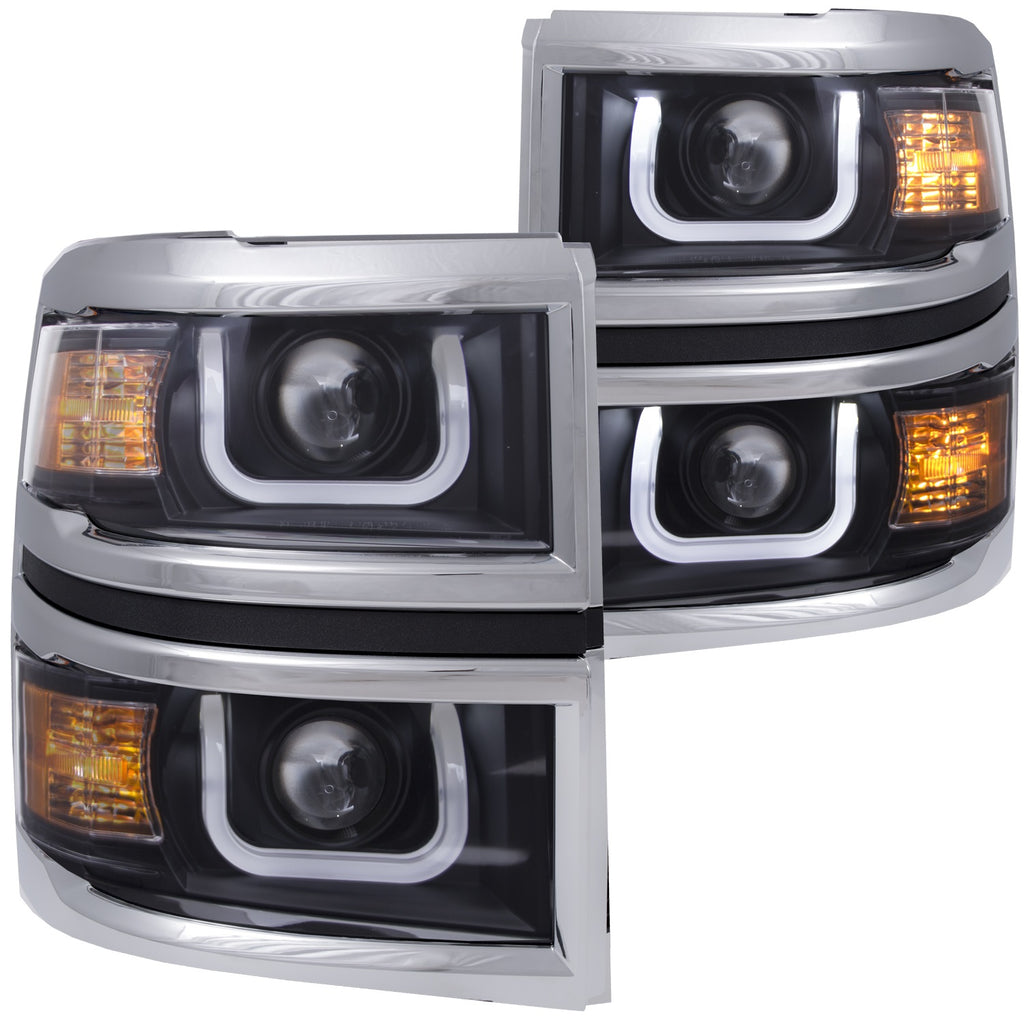 Anzo USA 111309 Projector Headlight Set Fits 14-15 Silverado 1500