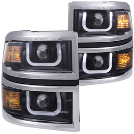 Anzo USA 111309 Projector Headlight Set Fits 14-15 Silverado 1500