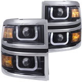 Anzo USA 111309 Projector Headlight Set Fits 14-15 Silverado 1500