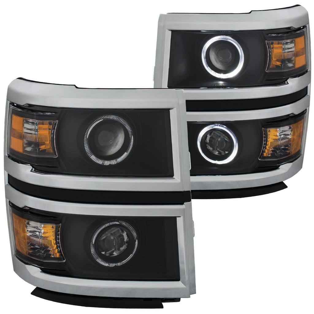 Anzo USA 111345 Projector Headlight Set w/Halo